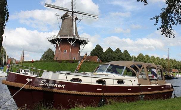 2 personen Friesland vom Wasser aus
