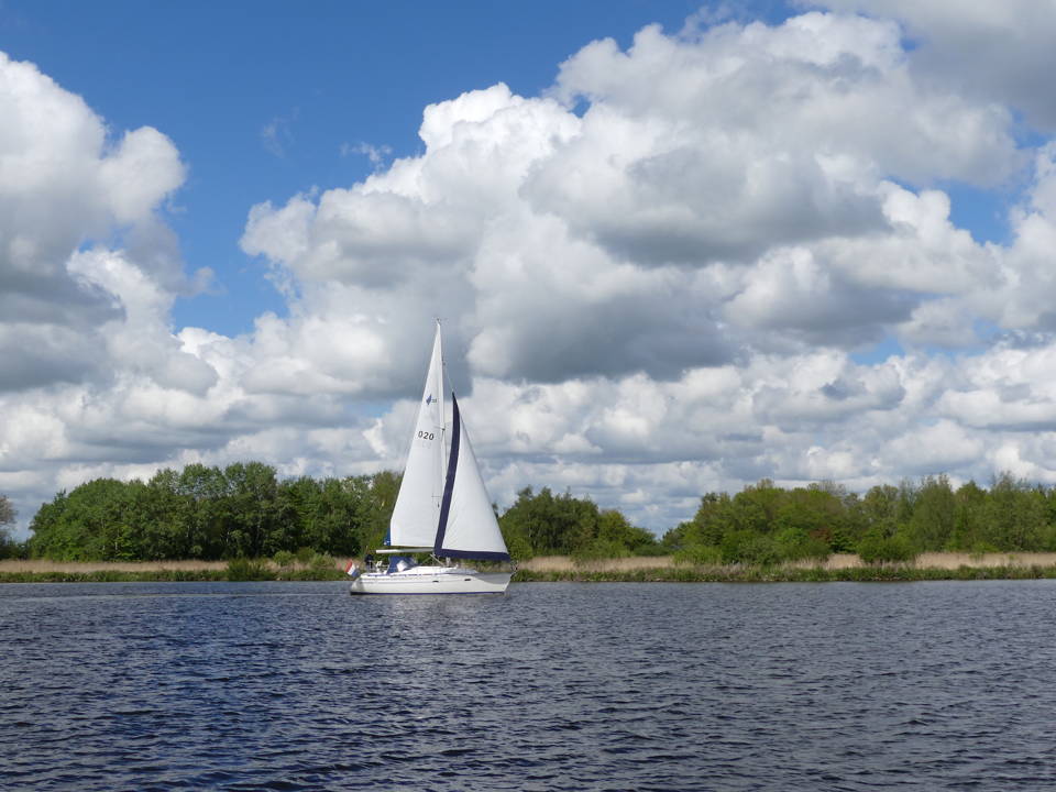 Zeilboot op het water